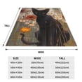 thumbnail image 3 of Rateoe Black Cat in Wildflowers Print Fuzzy Fleece Throw Blanket Extra Large,Super Soft,Fluffy and Warm Blankets for Couch,Bed,All Season Use (50"x40"), 3 of 8