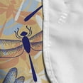thumbnail image 4 of Dragonfly Microwave Oven Cover, Uneven Big Repetitive Winged Bug 2 Pairs of Patched Wings Flying Orange Blobs, Water Resistant Organizer with Pockets for Kitchen, 36" x 12", Multicolor, by Ambesonne, 4 of 4