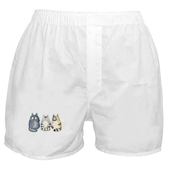 CafePress - Three 3 Cats Boxer Shorts - Men's Novelty Boxer Shorts