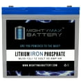 thumbnail image 1 of Batterie Lithium 12V 55AH de Remplacement pour GH12480 DG12-45UTR CF-12V55, 1 of 6