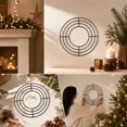thumbnail image 3 of Edhome Decorative Metal Cutout Christmas Wreath Frame Festive Iron Art, A, 3 of 6