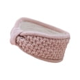 thumbnail image 1 of Funicet Bandeau pour Femmes, Bandeaux pour Femmes, Bandeau Tricoté Roulé et Nœud en Velours, Protection des Oreilles, Bandeau en Velours pour Femmes, Bandeau pour Femmes, 1 of 4