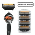 thumbnail image 4 of Shaver Cyclic replaceable Razor Blade 5 Layers Safety Manual Shaving Head Replacement Professional Shaver Blades for Man Face, 4 of 5