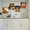 thumbnail image 3 of Canvas wall Art For Kitchen Dining Room Wall Decor Still Life Wine Glass Wall Paintings Ready To Hang For Home Decor Pub Restaurant Mural Framed Pictures Posters Prints Artwork 16" X 16"4 Piece, 3 of 6