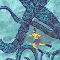 thumbnail image 3 of Ludwig, Alicia 12x12 Black Modern Framed Museum Art Print Titled - Misadventure III, 3 of 5