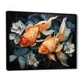 thumbnail image 2 of Designart "Harmonious Hues in Fishing I" Animals Floater Framed Wall Decor, 2 of 7