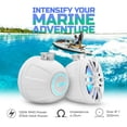 thumbnail image 2 of Altavoces Wakeboard Tower DS18 CF-PS8 de 2 vías con luces RGB, 2 of 9