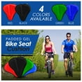 Blue Onion Gel Bike Seat Covers Blue Cover with Night Riding Safety
