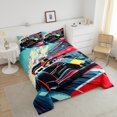 thumbnail image 4 of Erosebridal Cartoon Car Bedding Toddler Comforter Set, Karting Down Comforter, Racing Sports Decor, Lightweight, 4 of 8