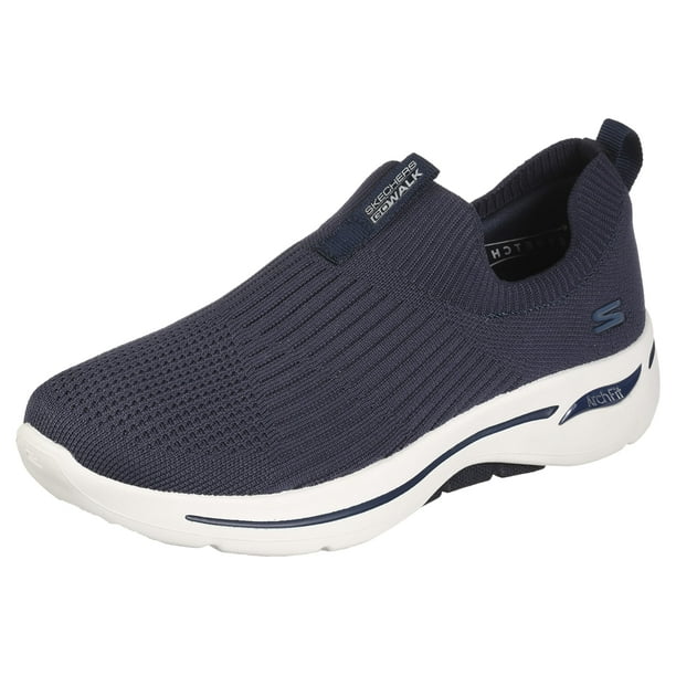 Zapatilla Skechers Go Walk Arch Fit iconic para mujer, color azul marino, talla 5