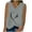 Gray, variant on Women's "Love" Heart Graphic Sleeveless Tank - Casual V-Neck Top, Sweet for Dates & Gatherings