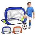 thumbnail image 5 of Pop Up Soccer Goals Foldable Soccer Goal Net Indoor Outdoor Practice Net with Carry Bag for Beach Backyard Park Football Training, 5 of 8