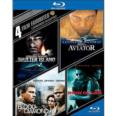 4 Film Favorites: Leonardo DiCaprio - Shutter Island / Blood Diamond / The Aviator / Body Of Lies (Blu-ray) (Widescreen)