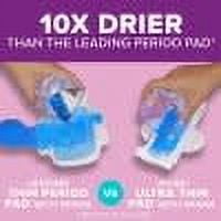 Poise Ultra Thin Incontinence Pads for Women, with Wings, 3 Drop, Maximum Absorbency, Long, 34Ct