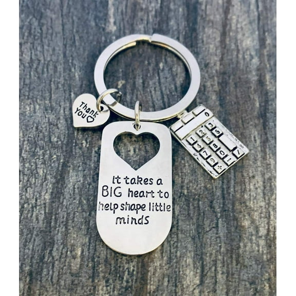 Infinity Collection Math Teacher Keychain, Teacher Big Minds Jewelry, Teacher Gift - Show Your Teacher Appreciation
