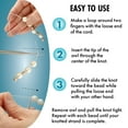 thumbnail image 4 of The Beadsmith Metal Awl – Rubber Grip Handle – Make Consistent and Tight Knots, Use For Creating Hand Knotting with Pearls, Opening Crimp Covers and Loosening Knots and Tangles, 4 of 8