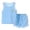 Light Blue, variant on Toddler Boy Clothes Boys Outfits Sets Kids Unisex Spring Summer Letter Print Short Sleeve Basketball 18-24 Months 2t 3t 4t 5t 6t Casual Set 2PCS