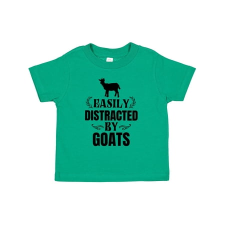 

Inktastic Easily Distracted by Goats Gift Toddler Boy or Toddler Girl T-Shirt