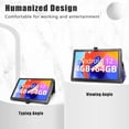 thumbnail image 3 of Tablet Case For 10.1" SGIN T10 Folding Stand PU Leather Cover with Elastic Closure Galaxy, 3 of 5