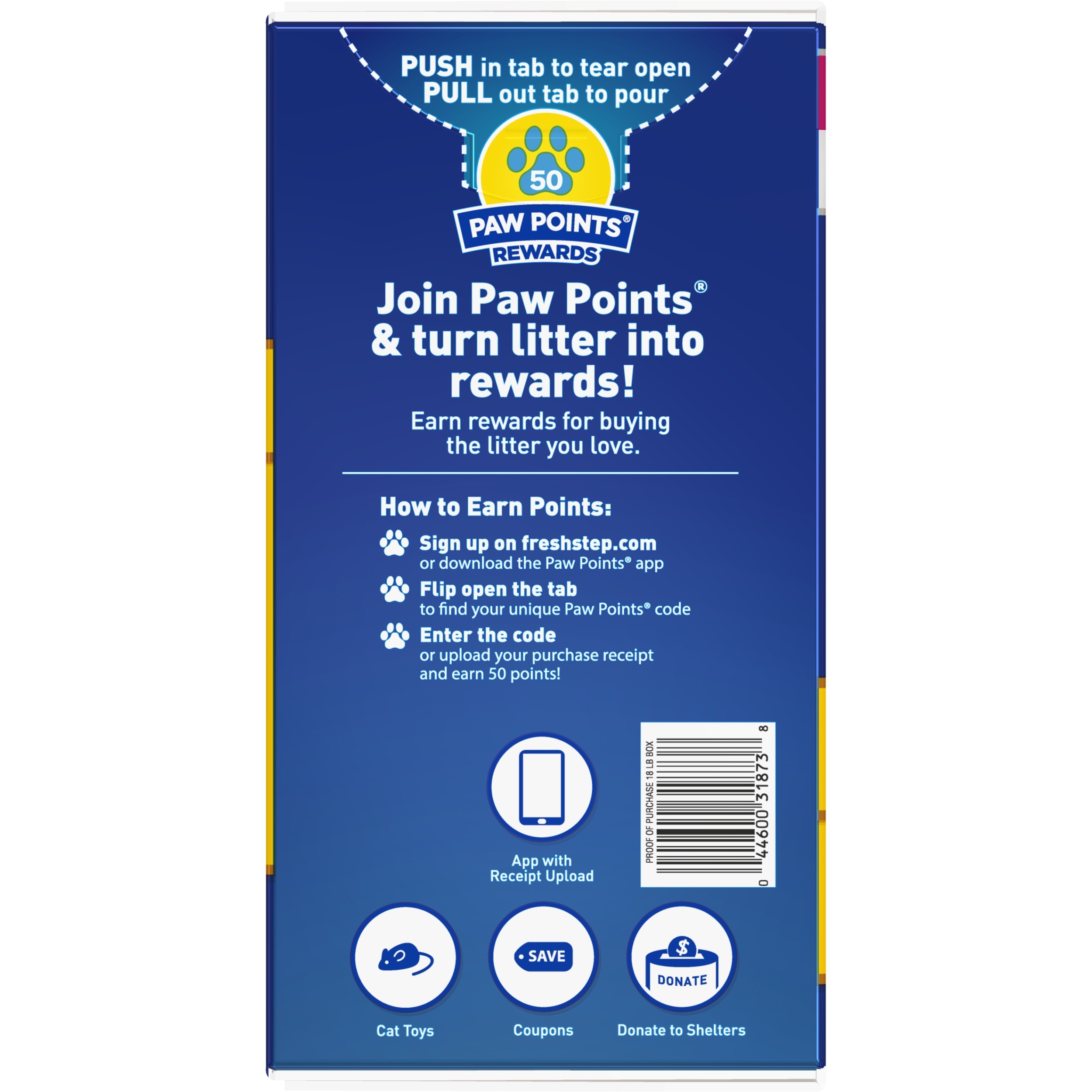 Fresh Step Clean Paws Triple Action Scented Litter, Clumping Cat Litter,  22.5 lbs 