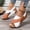 Brown, variant on Womens Orthopedic Sandals Arch Support Summer Flat Sandals Lightweight Non Slip Slip on Work Shoes Comfortable 2026 Orthopedic Shoes (Red)