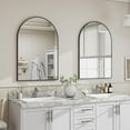 thumbnail image 6 of Anyrose 36"x 24" Arched Bathroom Mirror Vanity Wall Mirror,Black, 6 of 7