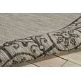 thumbnail image 6 of Nourison Garden Party Indoor/Outdoor Transitional Bordered Ivory/Charcoal 7'10" x 10'6" Area Rug, (8' x 11'), 6 of 7