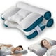 thumbnail image 2 of 2 almohadas ergonómicas de apoyo, cómodas, para mejorar el sueño, 15,7 x 23,6 pulgadas, color azul y negro, 2 of 8