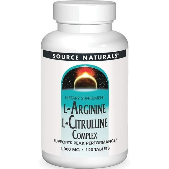 Source Naturals L-Arginine L-Citrulline Complex, Supports Peak Performance*  120 Tablets