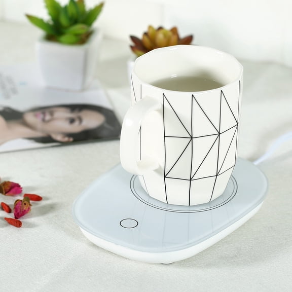 Electric Coffee Warmer Pad for Desk with Auto Shut Off Cup Warmer for Heating Coffee Beverage Milk Tea Hot Chocolate (No Cup)