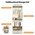 thumbnail image 4 of Homieasy Closet System with Drawers and Hanging Area, 23.6" Walk-in Closet Organizer Unit for Small Space, 23.6"x15.7"x80", 4 of 11