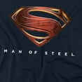 thumbnail image 2 of Man of Steel T-Shirt Mos New Logo Unisex Graphic Tee For Men & Women Navy&nbsp;, 2 of 7