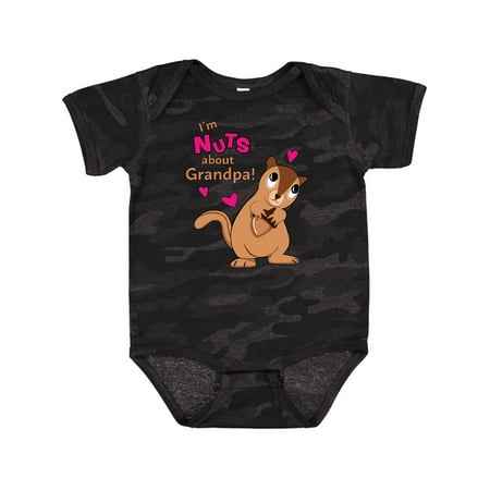 

Inktastic I m Nuts About Grandpa Gift Baby Boy or Baby Girl Bodysuit
