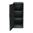 thumbnail image 5 of Space Solutions 35.5 inch High 3 Shelf Storage Locker Cabinet, Welded Metal, Fully Assembled, Charcoal, 5 of 9