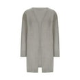 thumbnail image 4 of Njoeus Womens 2023 Fall Winter Long Sleeve Open Front Cardigan Sweaters Casual Soft Knit Long Cardigans Coat S-XXL, 4 of 6