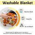 thumbnail image 6 of Fall Throw Blanket - Pumpkin Maple Leaf Autumn Blanket - Thanksgiving Fall Decor Gift - Ultra Plush Cozy Lightweight Thanksgiving Pumpkin Blanket for Sofa,Bed,Couch - 50"x60"-Teens/Travel Size, 6 of 6