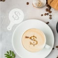 thumbnail image 7 of LOLIPPYY 16-Piece Reusable Plastic Latte Art Stencils Set for Coffee Decorating and Tools, 7 of 7