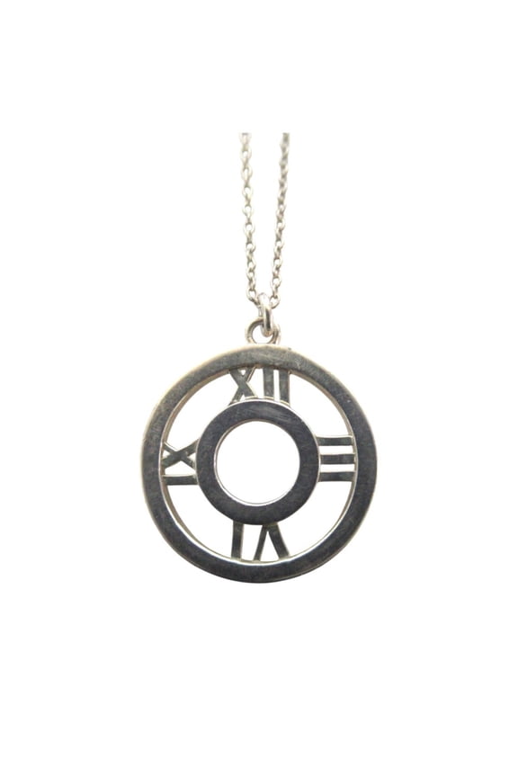 Pre-Owned Tiffany & Co. Atlas Open Necklace Pendant, 925 Sterling Silver, Women's