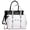 Cream, variant on Women's Westside Laptop Tote Peek-A-Boo Pocket Kitty Claws Hardware Cream
