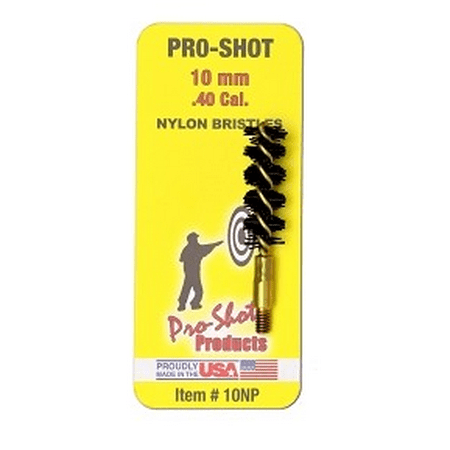 PRO-SHOT NYLON PISTOL BRUSH 10MM/.40 CAL