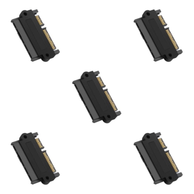 Inteprter Professional SAS to SATA 180 Degree Adapter Black Motherboards Angle Card Type2 NO2