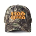 thumbnail image 6 of God is Good Gothic Embroidered Baseball Cap, Christian Faith Vintage Dad Hat for Men Women, Embroidered Color Block Trucker Hat Unisex Adjustable Cotton Breathable Fashion Cap for Travel Daily Wear, 6 of 11