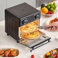 thumbnail image 3 of Elite Gourmet EAF0851B 8.5Qt. Capacity Air Fryer Oven with Time and Temperature Controls, 800-Watts, Includes Recipes, Black, 3 of 8