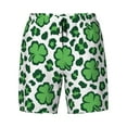 thumbnail image 4 of Lsque Mens Swim Trunks Leopard print St. Patrick's Day Pattern - Bathing Suit Compression Liner - Beach Swim Shorts Swimwear - (S-3XL) - Stretch Quick Dry -Small, 4 of 9
