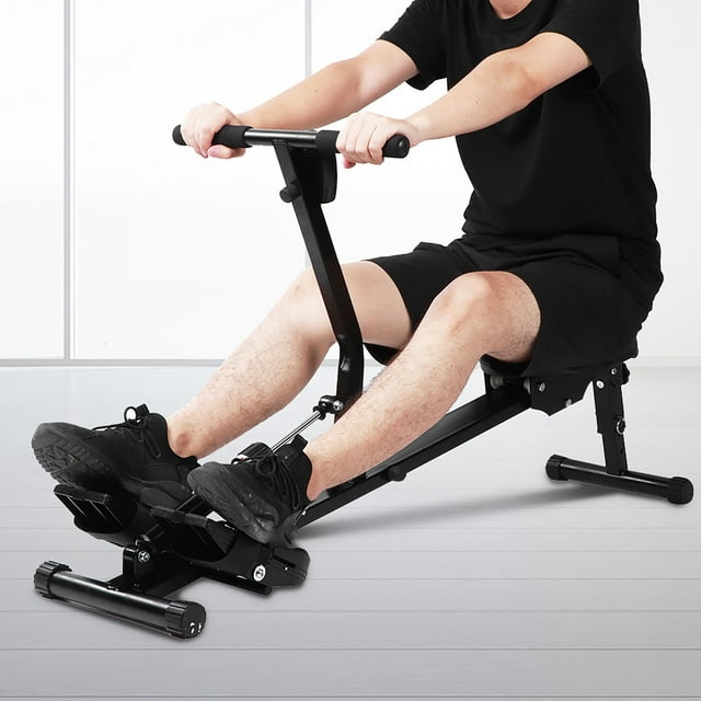 Ramer D\'entraînement Physique Réglable, Machine à Ramer à Résistance Réglable avec Moniteur Numérique pour Bureau et Maison