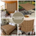 thumbnail image 6 of Vintage Rattan Large Tapestry for Bedroom Wall Hanging Tapestry,Minimalist Abstract Wicker Texture Brown Ceiling Backdrop Tapestries Poster Blanket Wall Decor for Teens Room Living Room 100" x 59", 6 of 8
