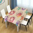 thumbnail image 4 of Yayeee Tablecloths 54" x 54" Rectangle Wrinkle Resistant Party Table Cover, Beach Toys Pattern, 4 of 8