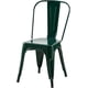 thumbnail image 1 of Sillas de comedor industriales de metal de 18" de alto, asientos apilables para cocina o bar, diseño moderno y duradero, muebles decorativos versátiles, juego de 4, verde oscuro,Amarillo, 1 of 2