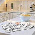 thumbnail image 6 of Yayeee Dish Drying Mat for Kitchen Counter Ultra Absorbent Easy Clean Pad 18x16", Rainbows Clouds, 6 of 7