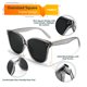 thumbnail image 2 of Gafas de Sol FEISEDY Retro Cuadradas Polarizadas Sobredimensionadas B2600, 2 of 8